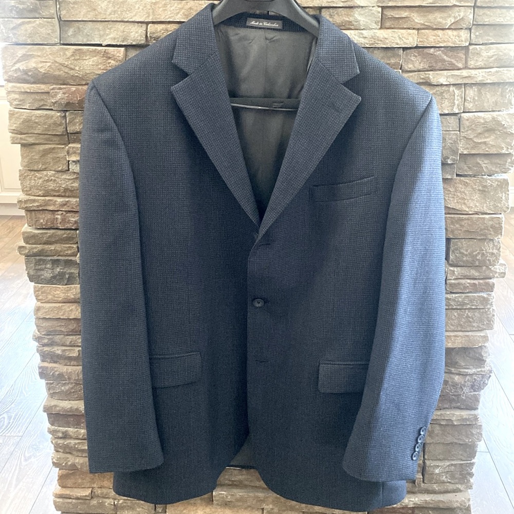 Oscar De La Renta Wool Tweed Blazer 43R